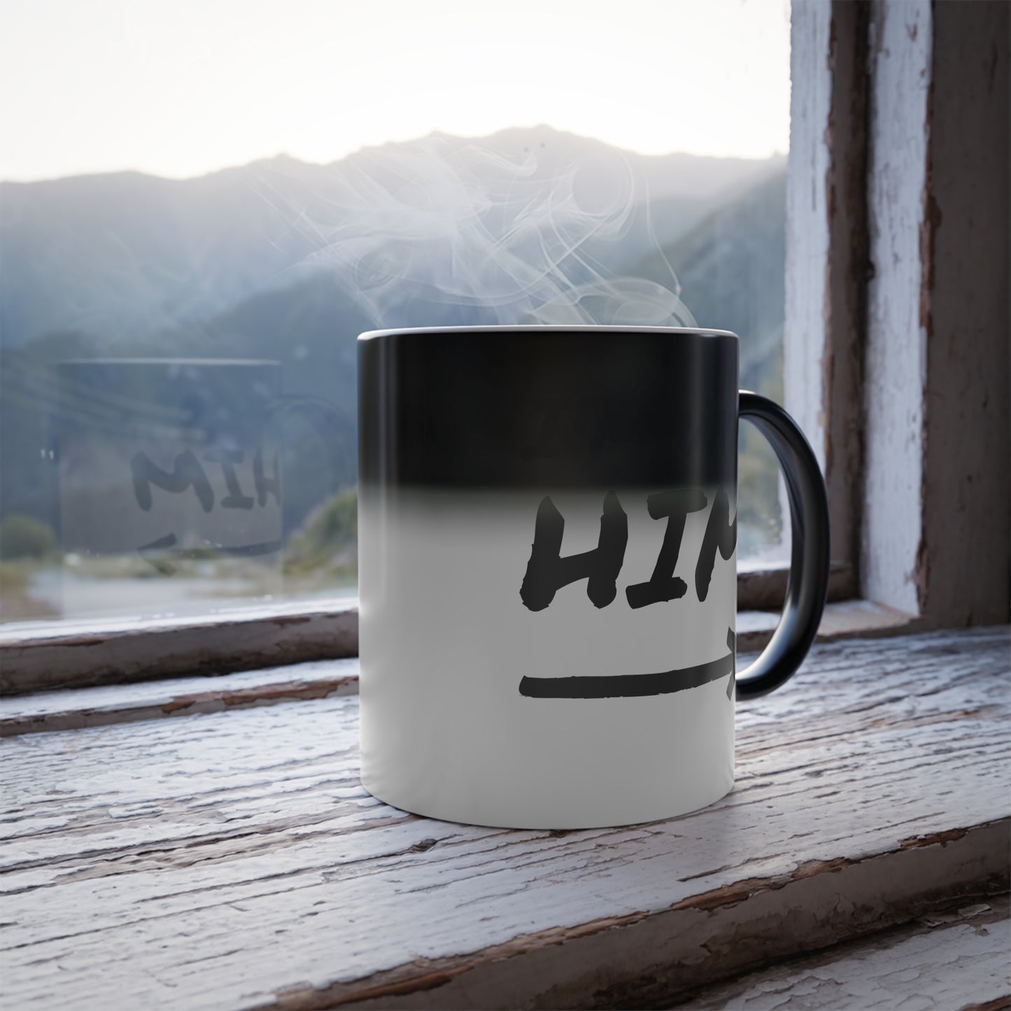"Im with HIM" - Color Morphing Mug, 11oz