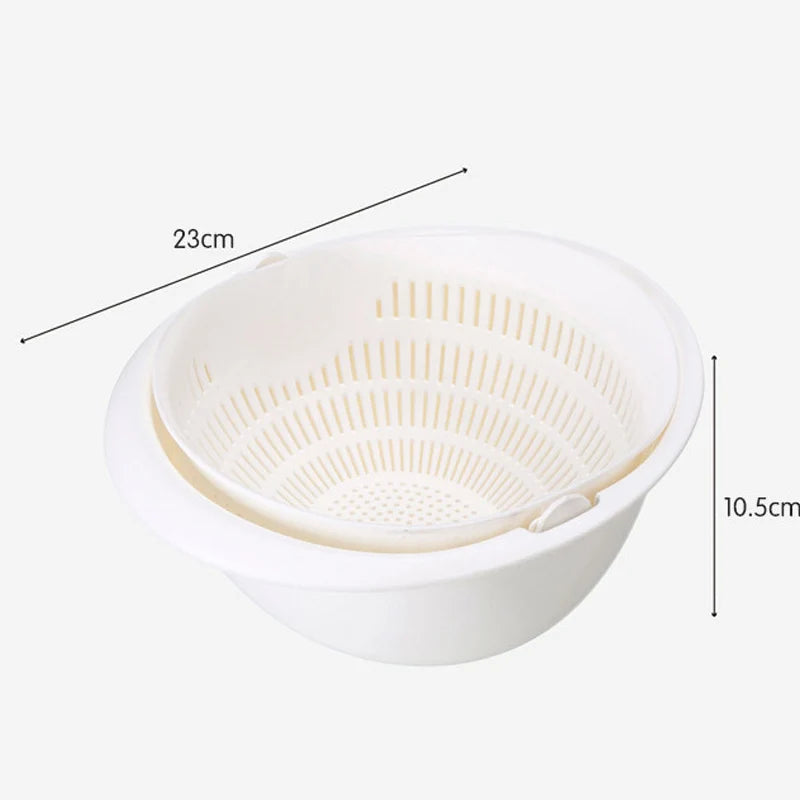 Accessoires de cuisine, passoire de lavage, panier à Double vidange