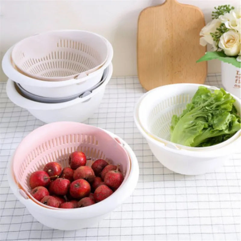 Accessoires de cuisine, passoire de lavage, panier à Double vidange
